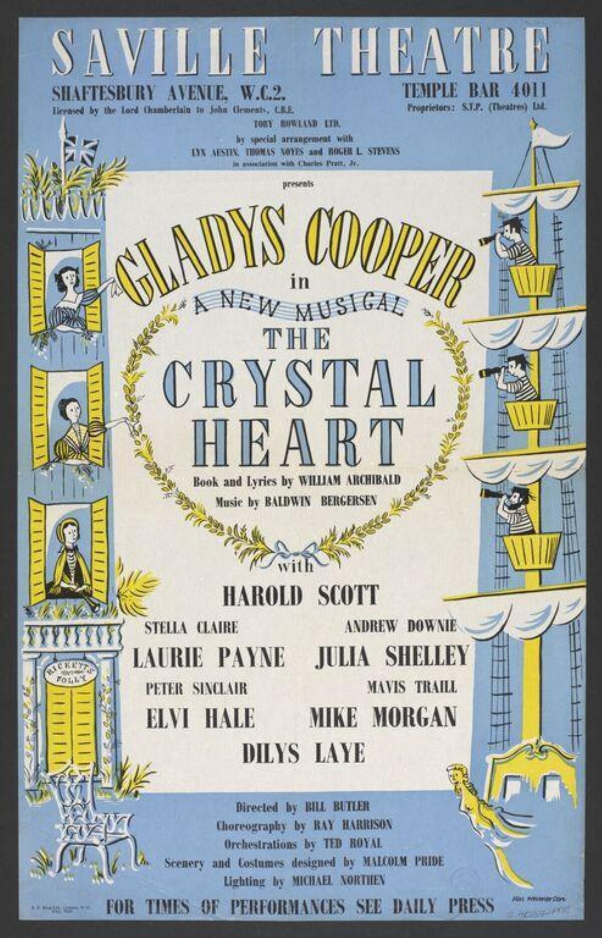 Saville Theatre The Crystal Heart Musical Poster