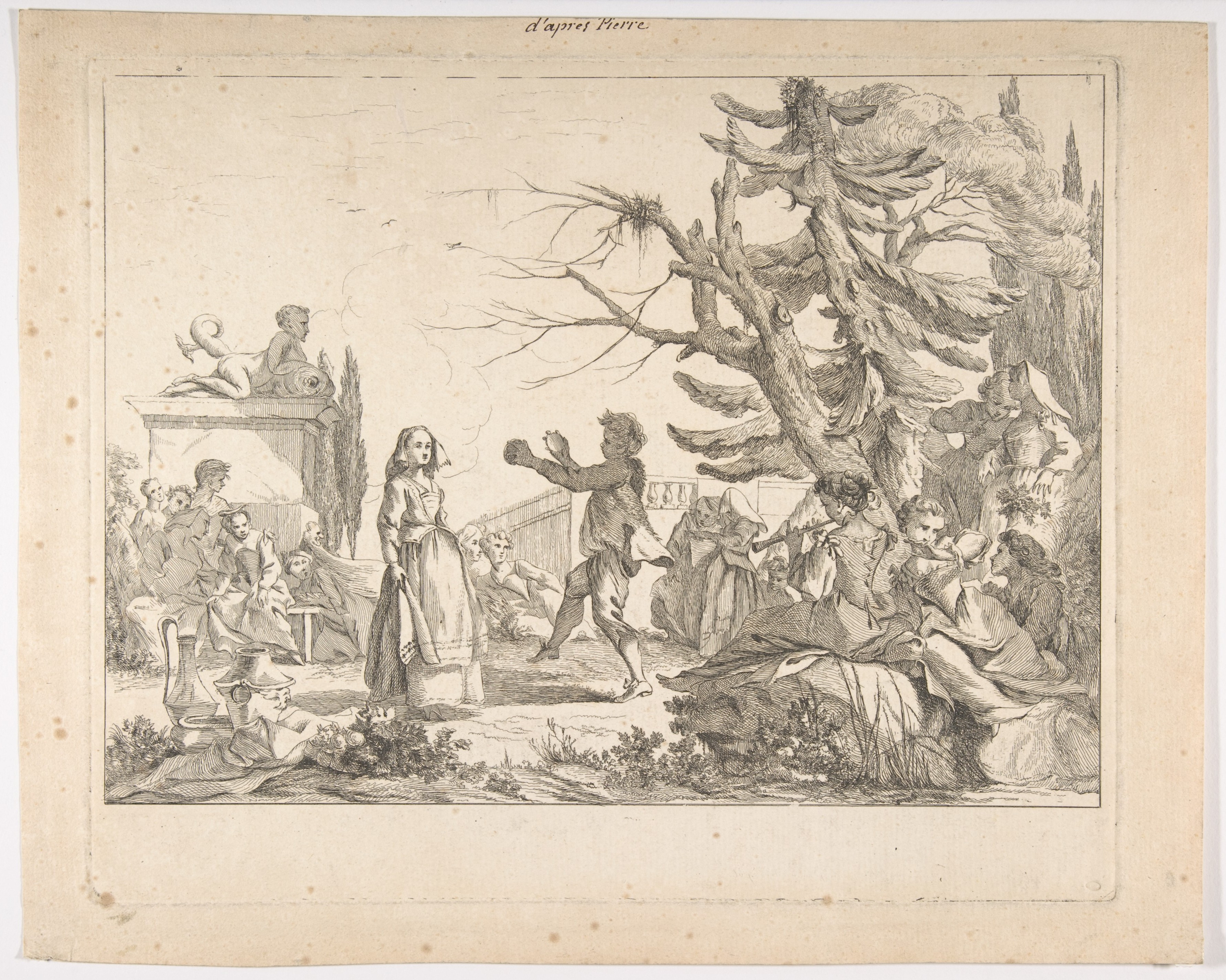 Open Air Dance Engraving