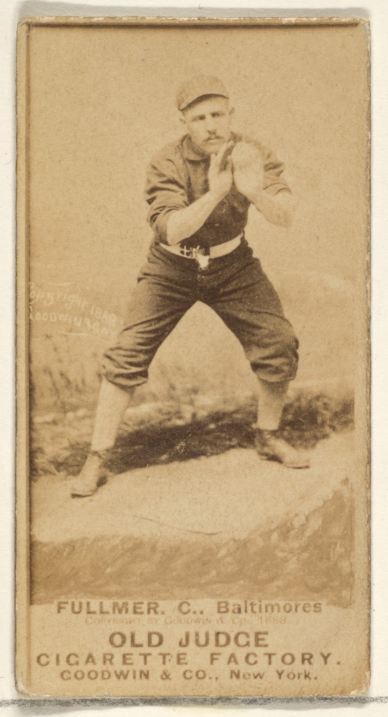1888 C. Fullmer Baseball Cigarette Card