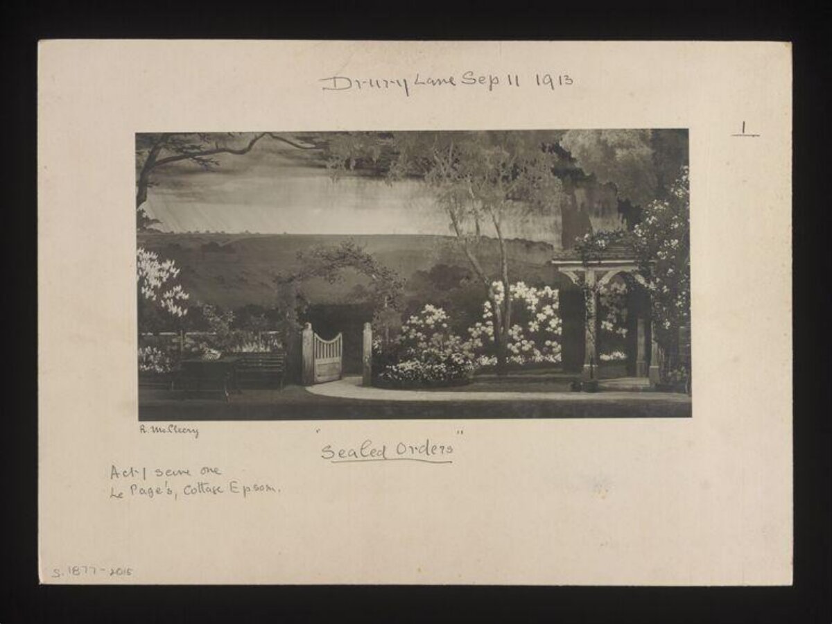 1913 Sealed Orders Stage Set Design