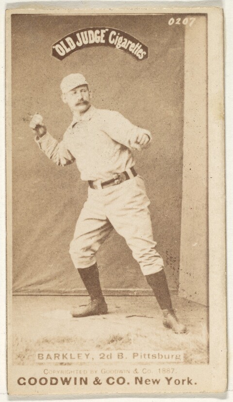 1887 Old Judge Barkley Baseball Card