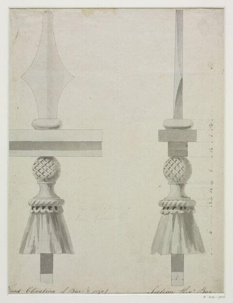 Architectural Drawing of Decorative Bar