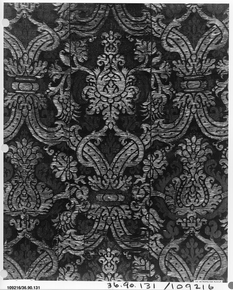 Antique Ornate Damask Textile