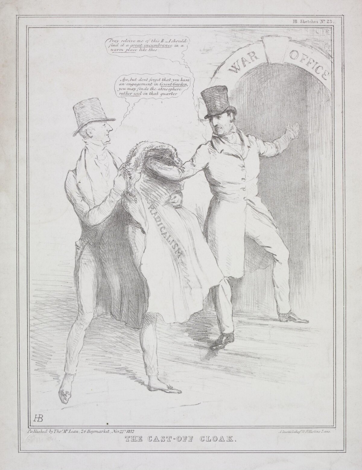 The Cast-off Cloak Political Cartoon