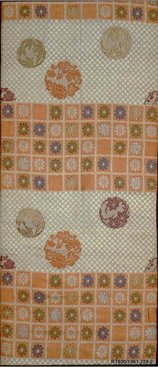 Vintage Floral Woven Textile