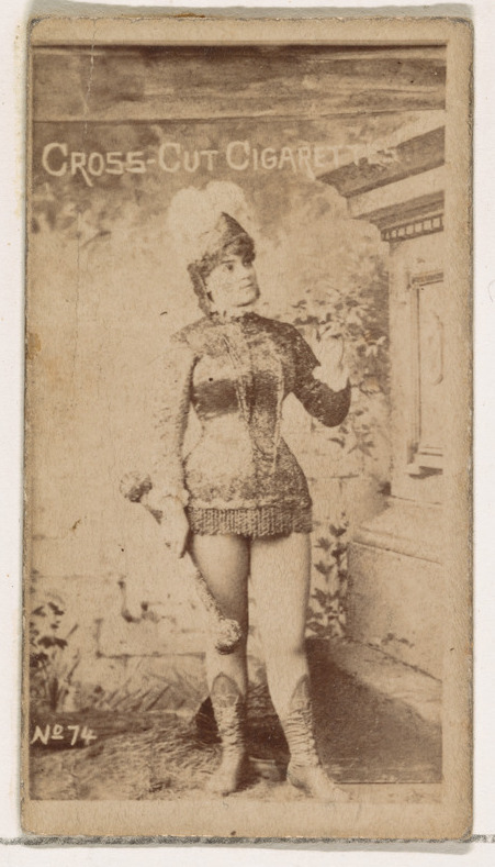 Vintage Cross-Cut Cigarettes Tobacco Card