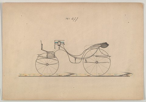 Vintage Carriage Design Drawing