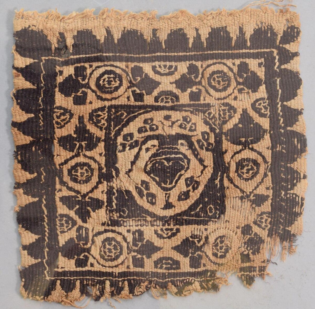 Ancient Patterned Woven Textile Fragment