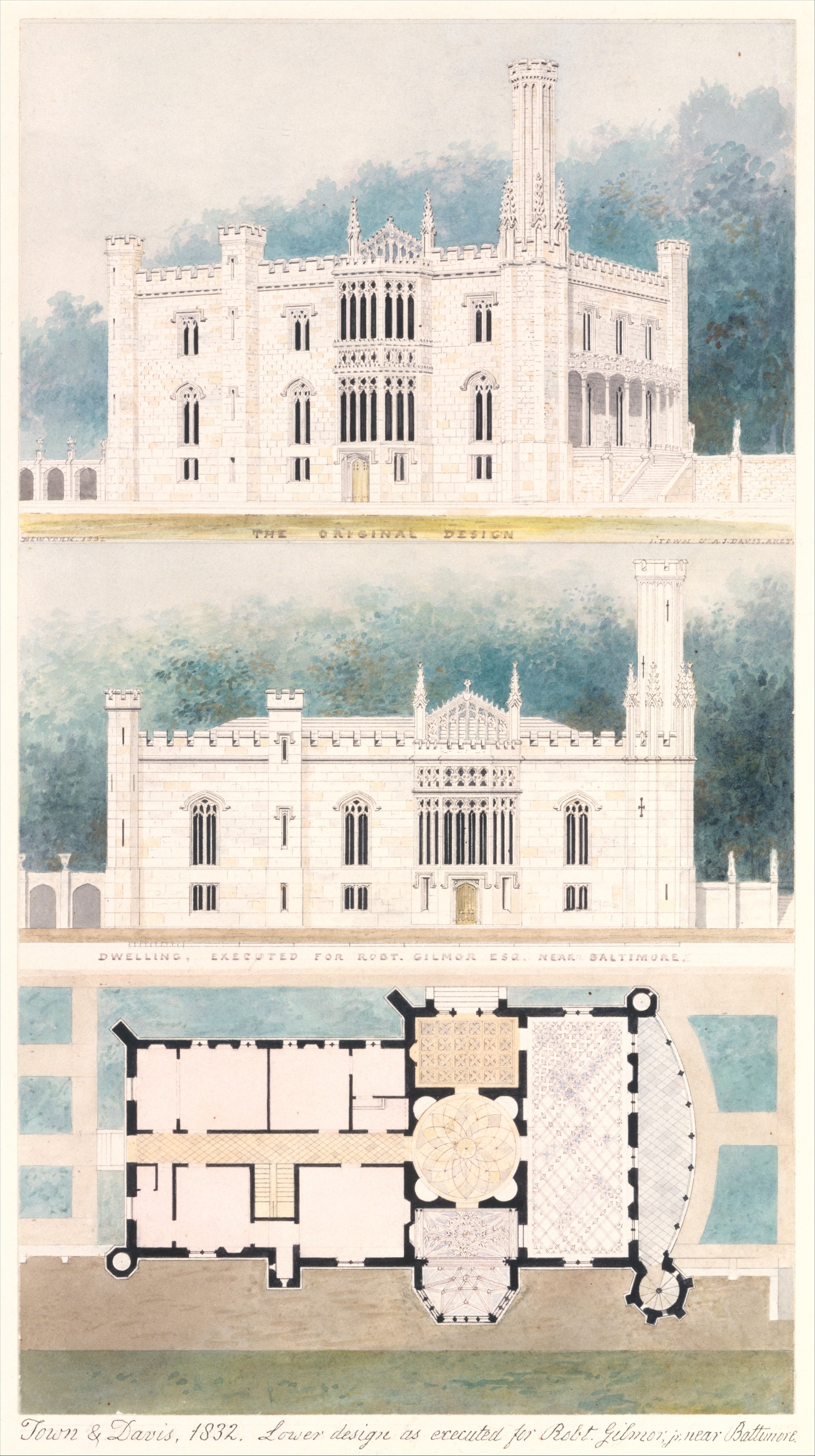 1832 Gilmor House Architectural Drawings