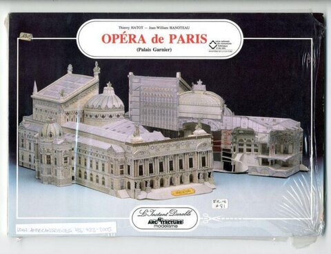 Paris Opera Garnier Paper Model Packaging