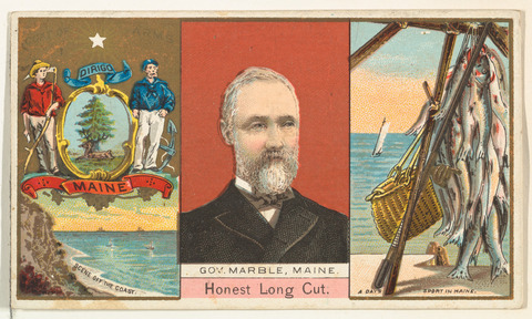Vintage Maine Tobacco Advertising Card
