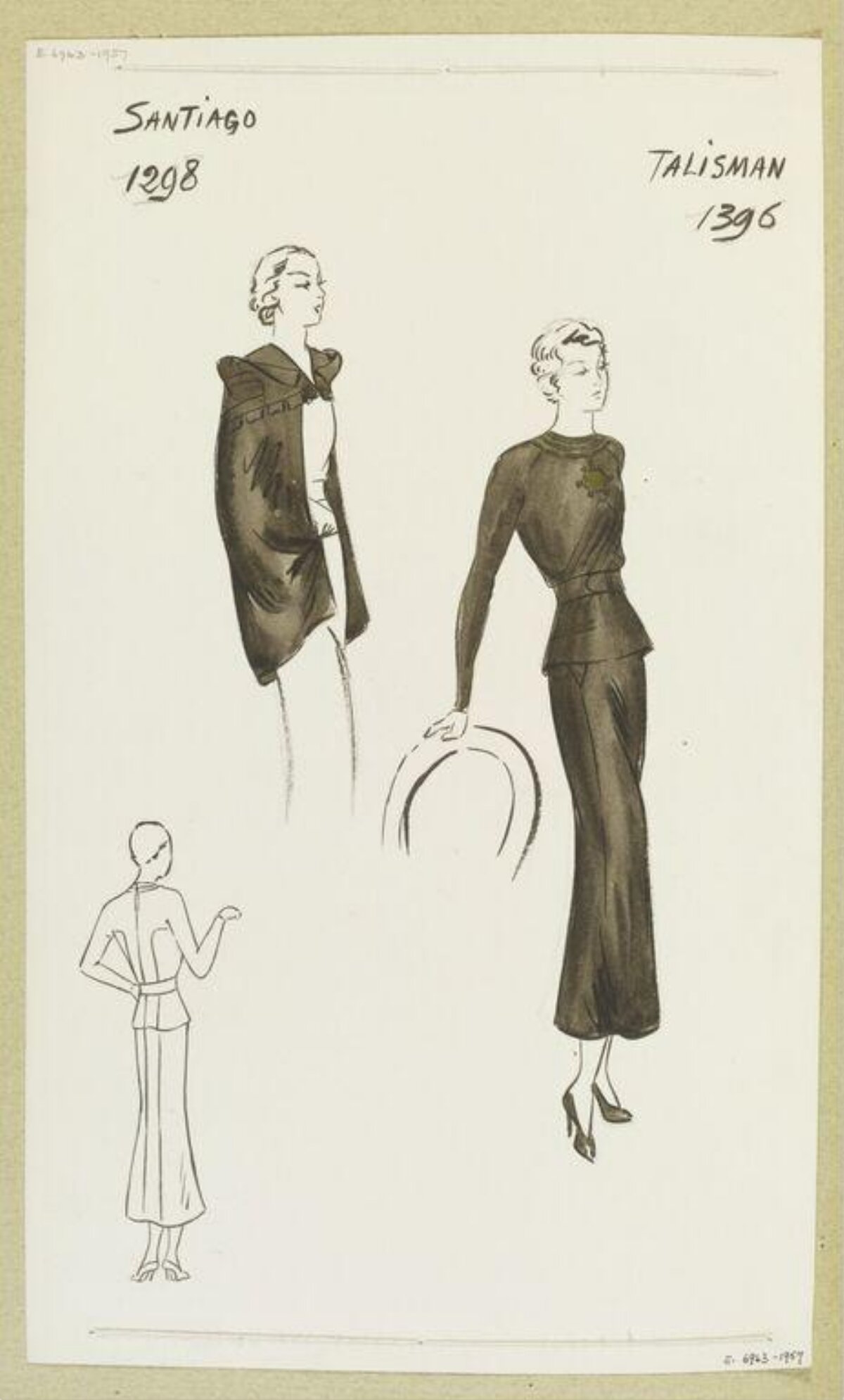 Vintage Fashion Design Sketches
