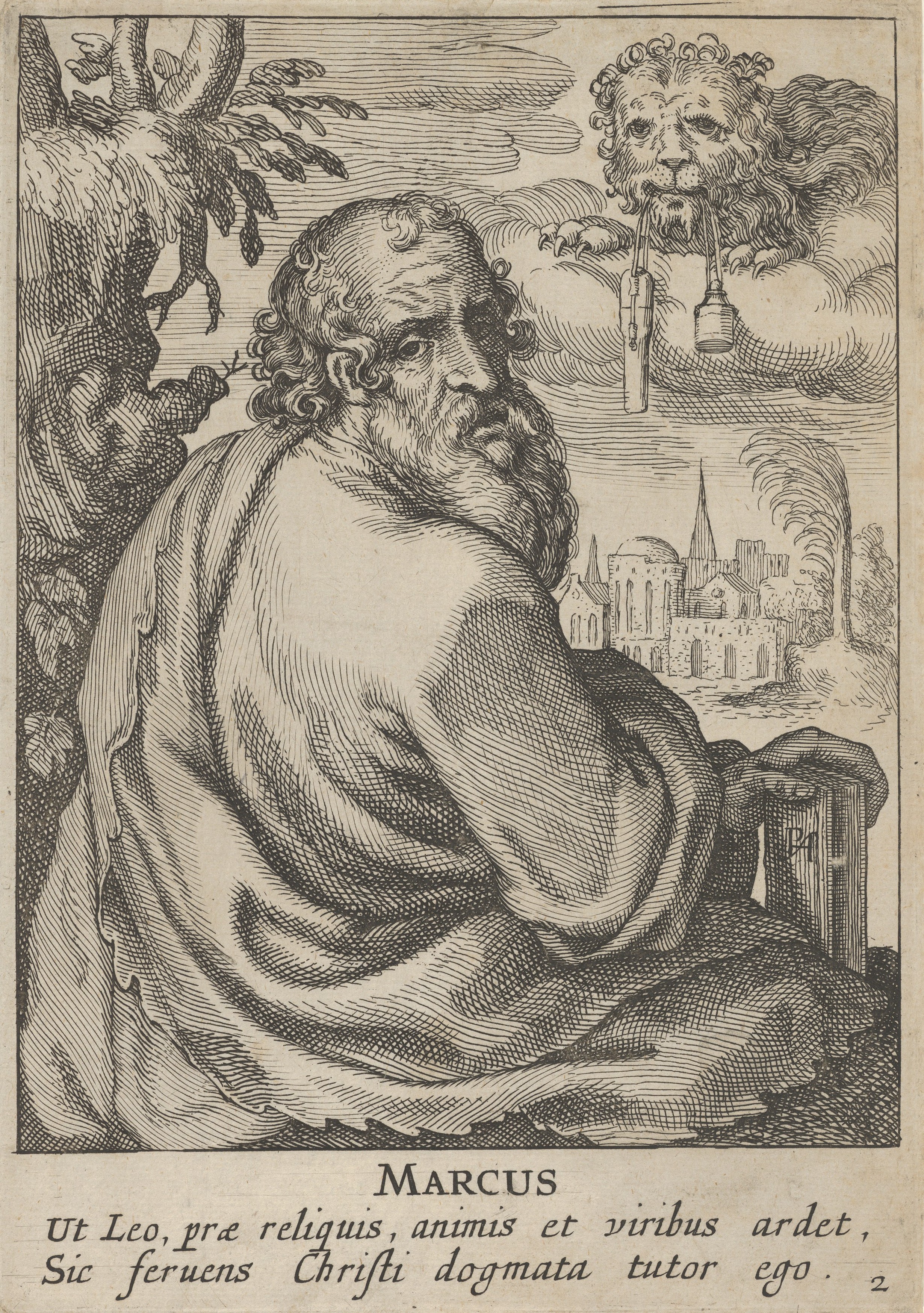 Etching of Saint Marcus