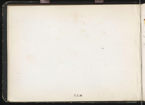 Blank Album Page with V.A.M Initials