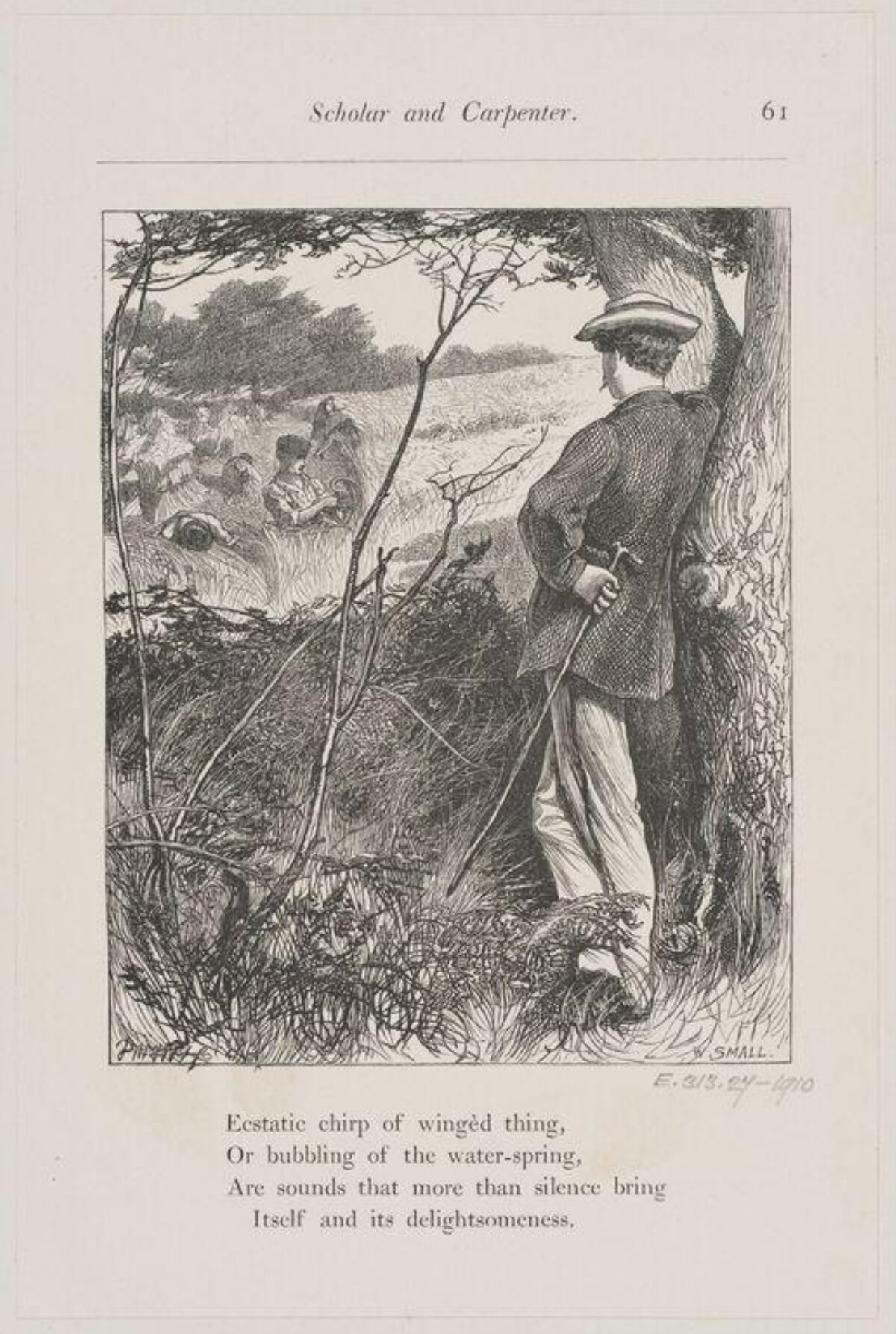 Scholar and Carpenter Illustration