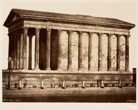 Vintage View of Maison Carrée