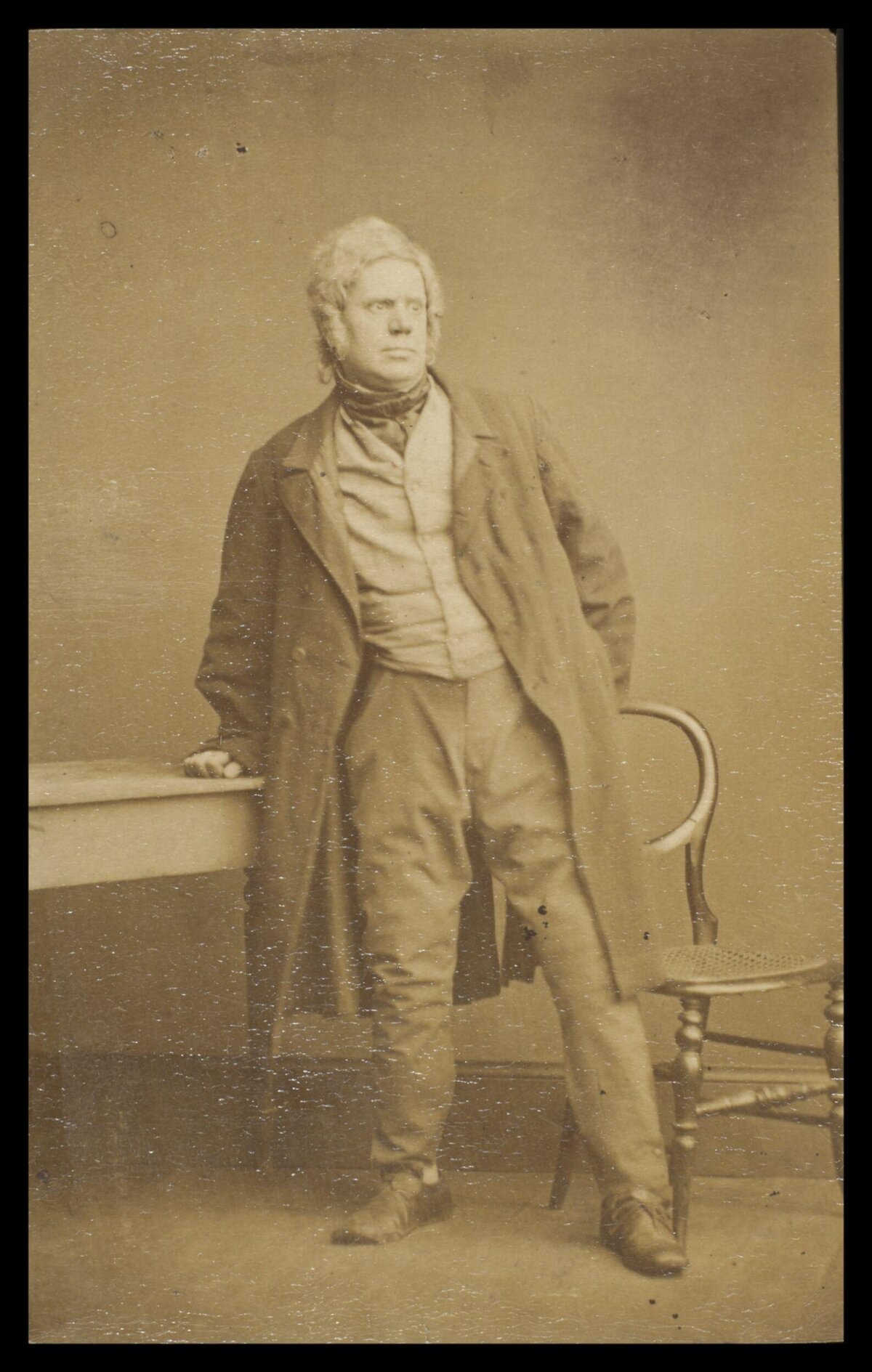 Vintage Studio Portrait of 19th Century Man