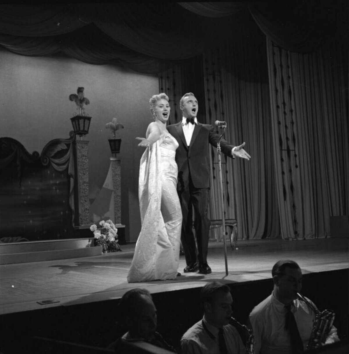 Duet Singing Performance on Stage
