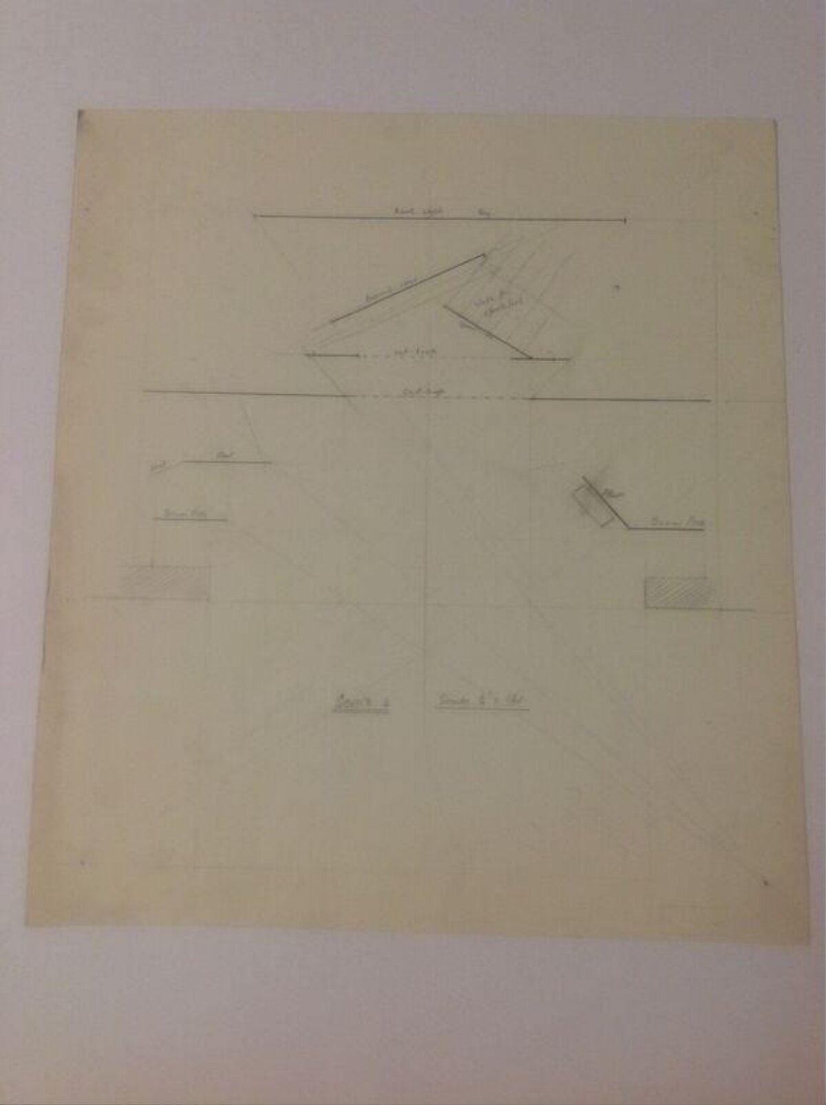 Hand-drawn Architectural Technical Sketch