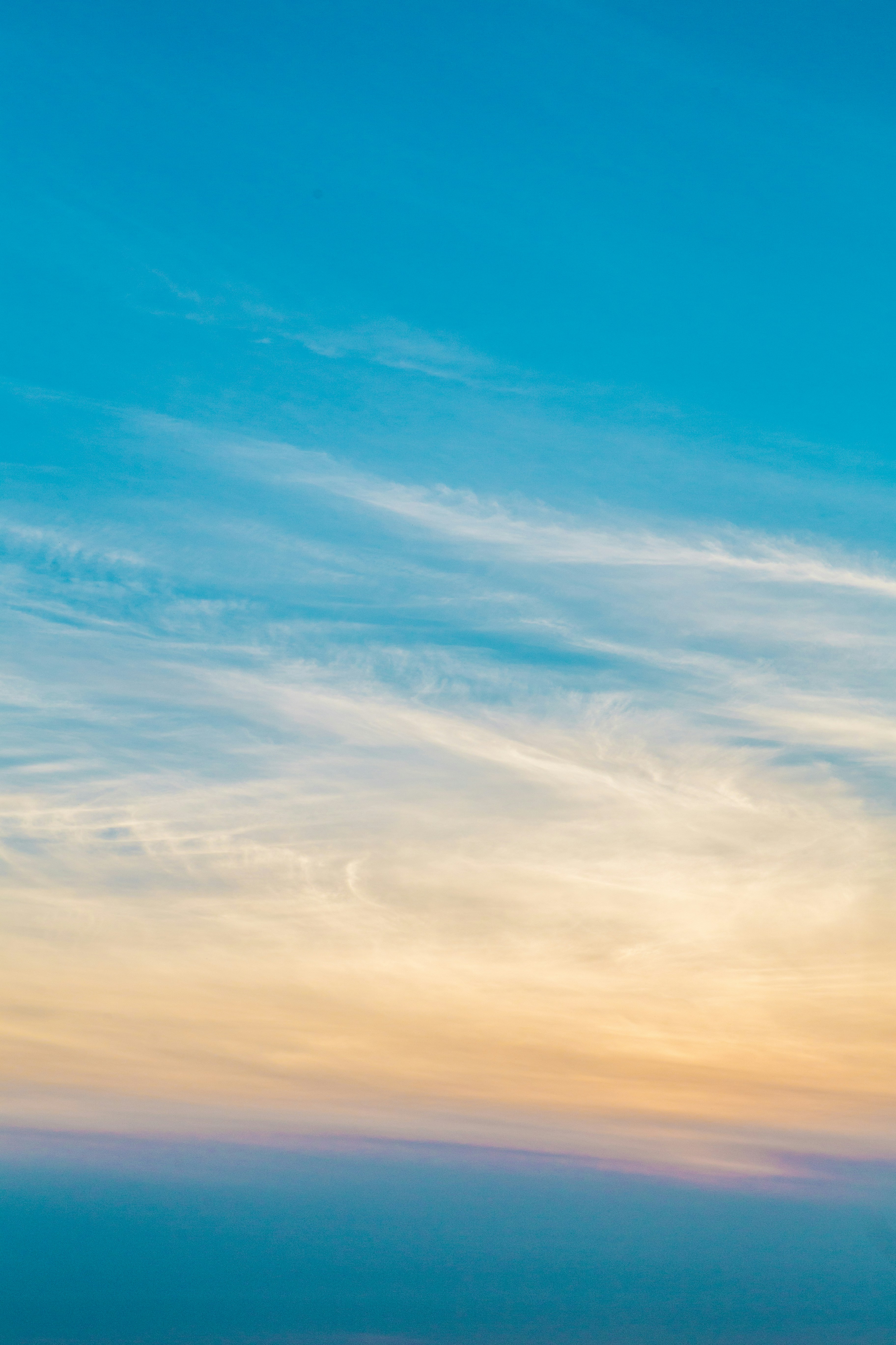 Twilight Sky with Wispy Clouds