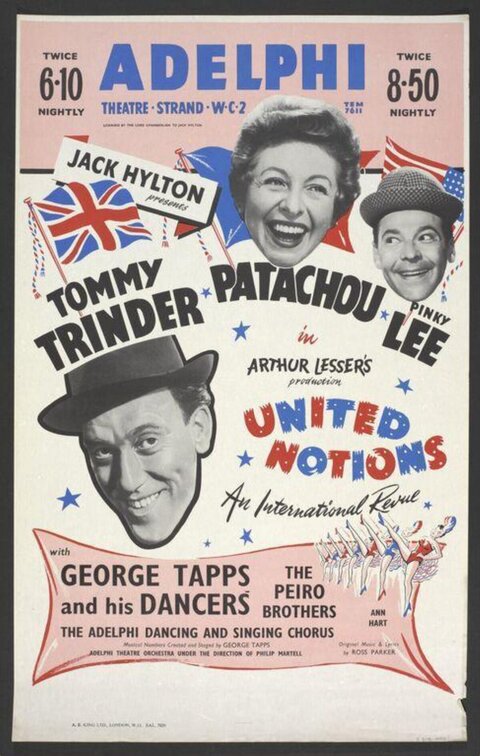Vintage United Notions Revue Theatre Poster