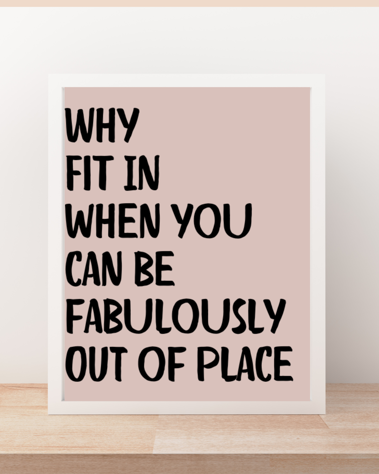 Motivational Quote Framed Art Print