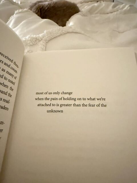 Inspirational Quote In Open Book