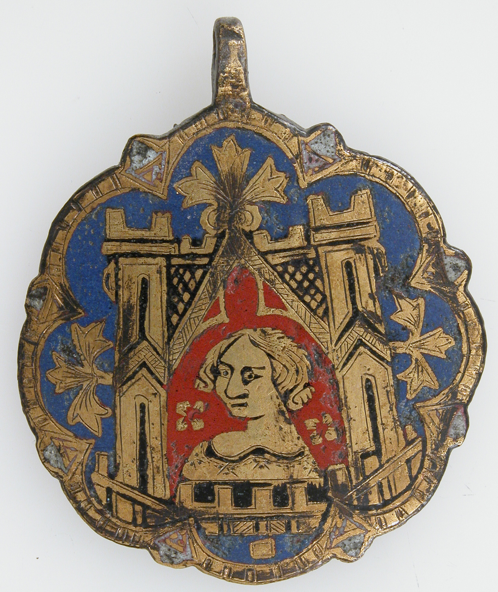 Medieval Enamel Heraldic Pendant