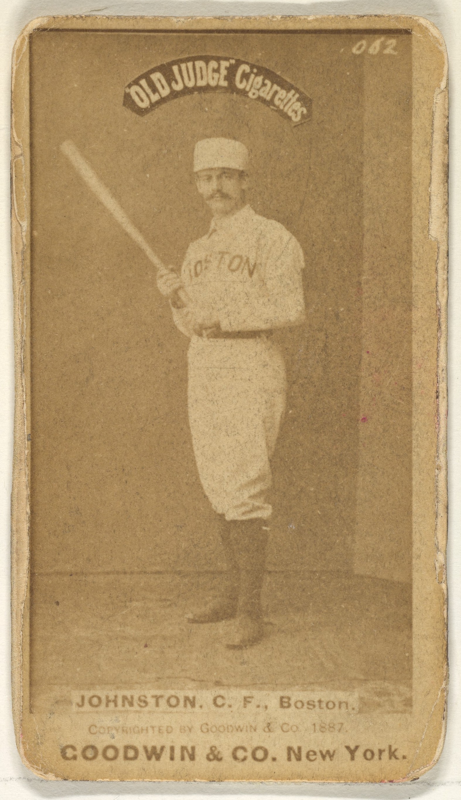 1887 Boston Baseball Player Cigarette Card