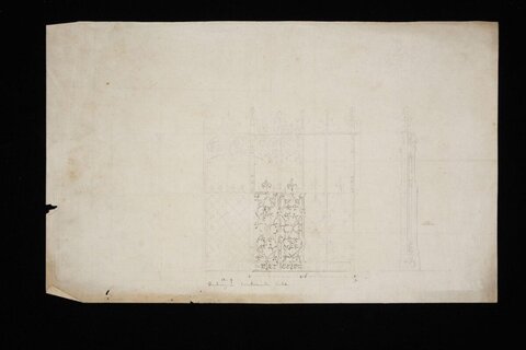 Gothic Screen Architectural Pencil Sketch
