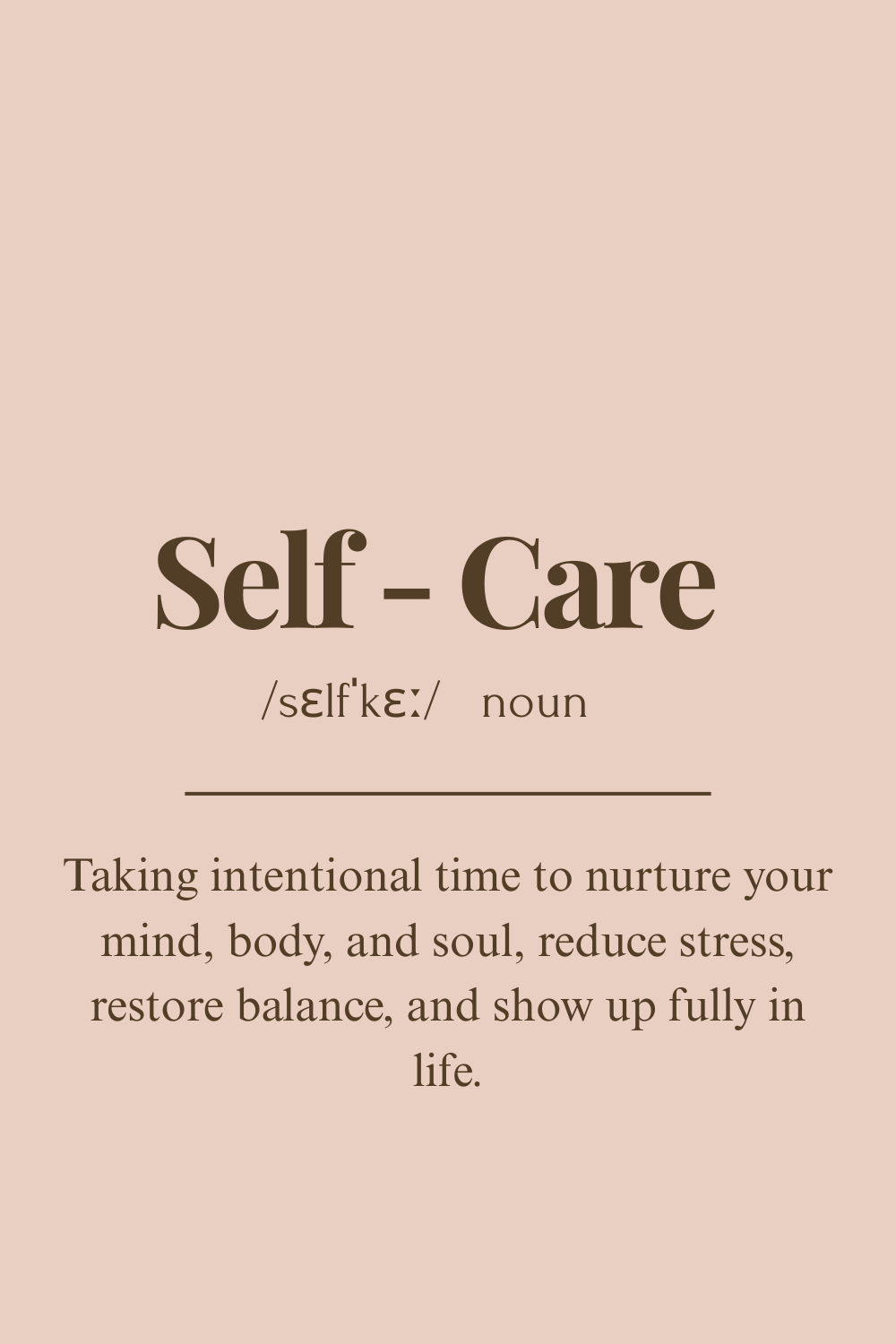Self-Care Dictionary Definition