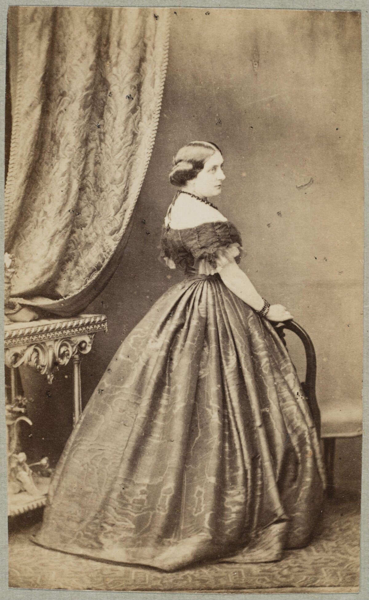 Sepia Studio Portrait of Victorian Woman