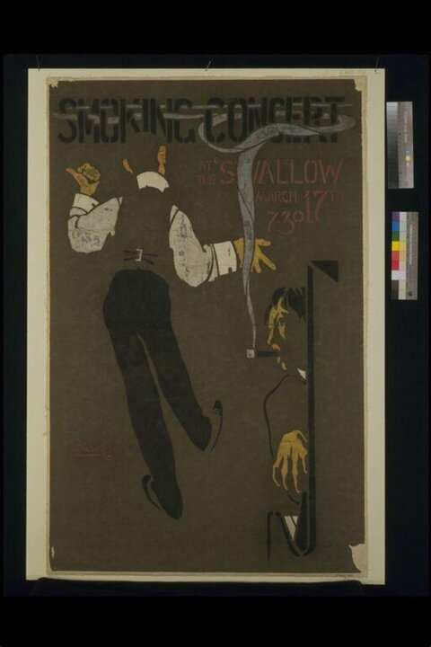Vintage Smoking Concert Poster