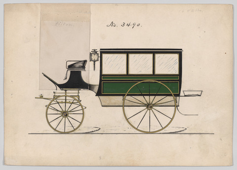 Vintage Carriage Design Sketch