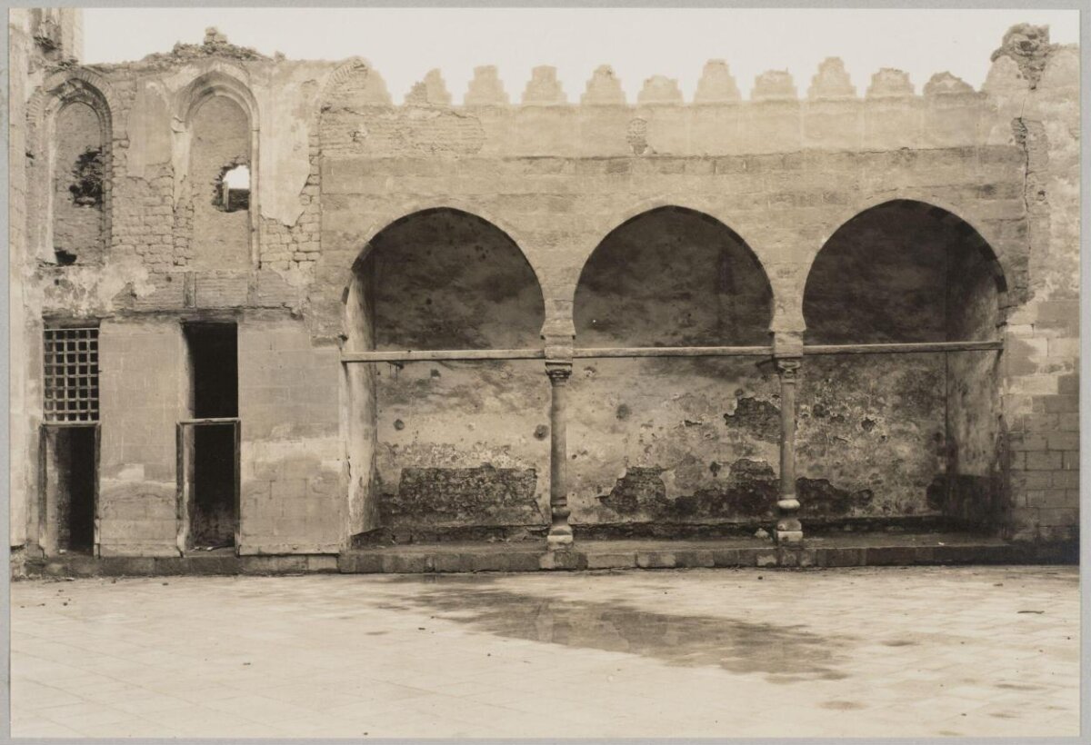Ruined Historic Building Courtyard