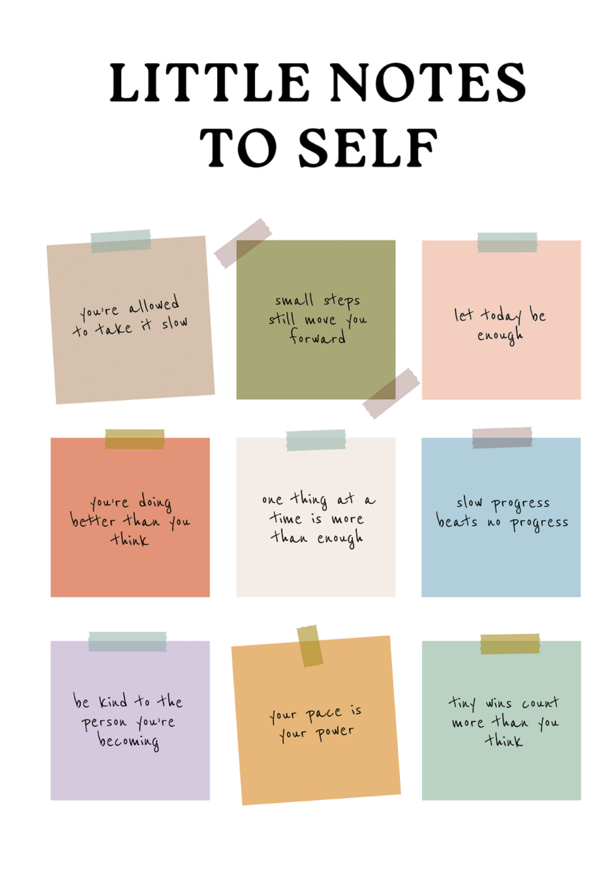 Little Notes To Self