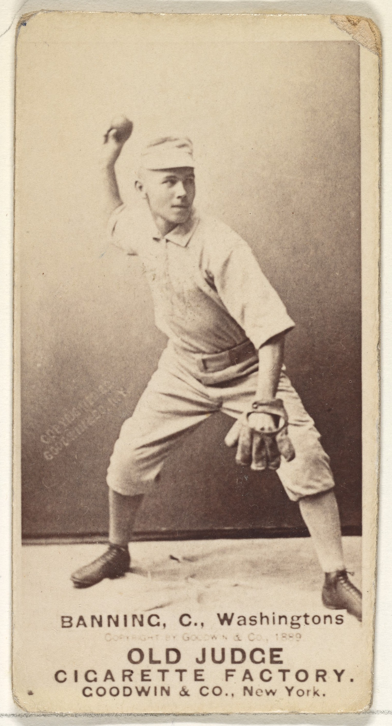 Vintage Washington Baseball Player Cigarette Card