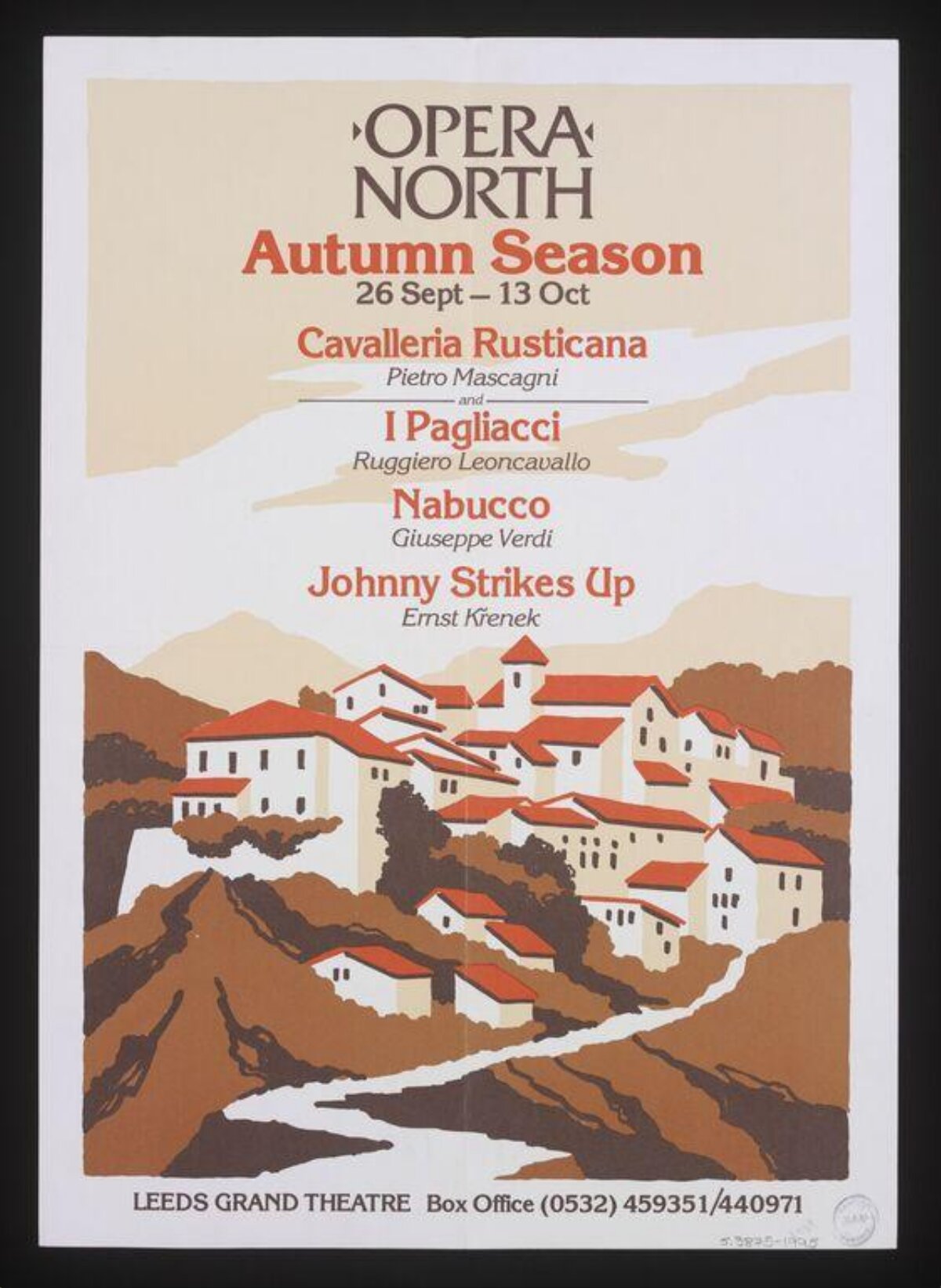 Opera North Autumn Season Poster