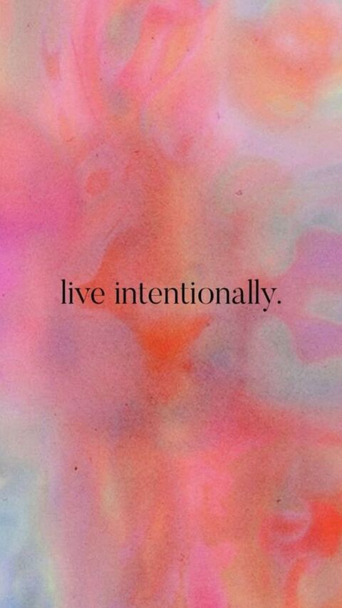 Live Intentionally Motivational Art