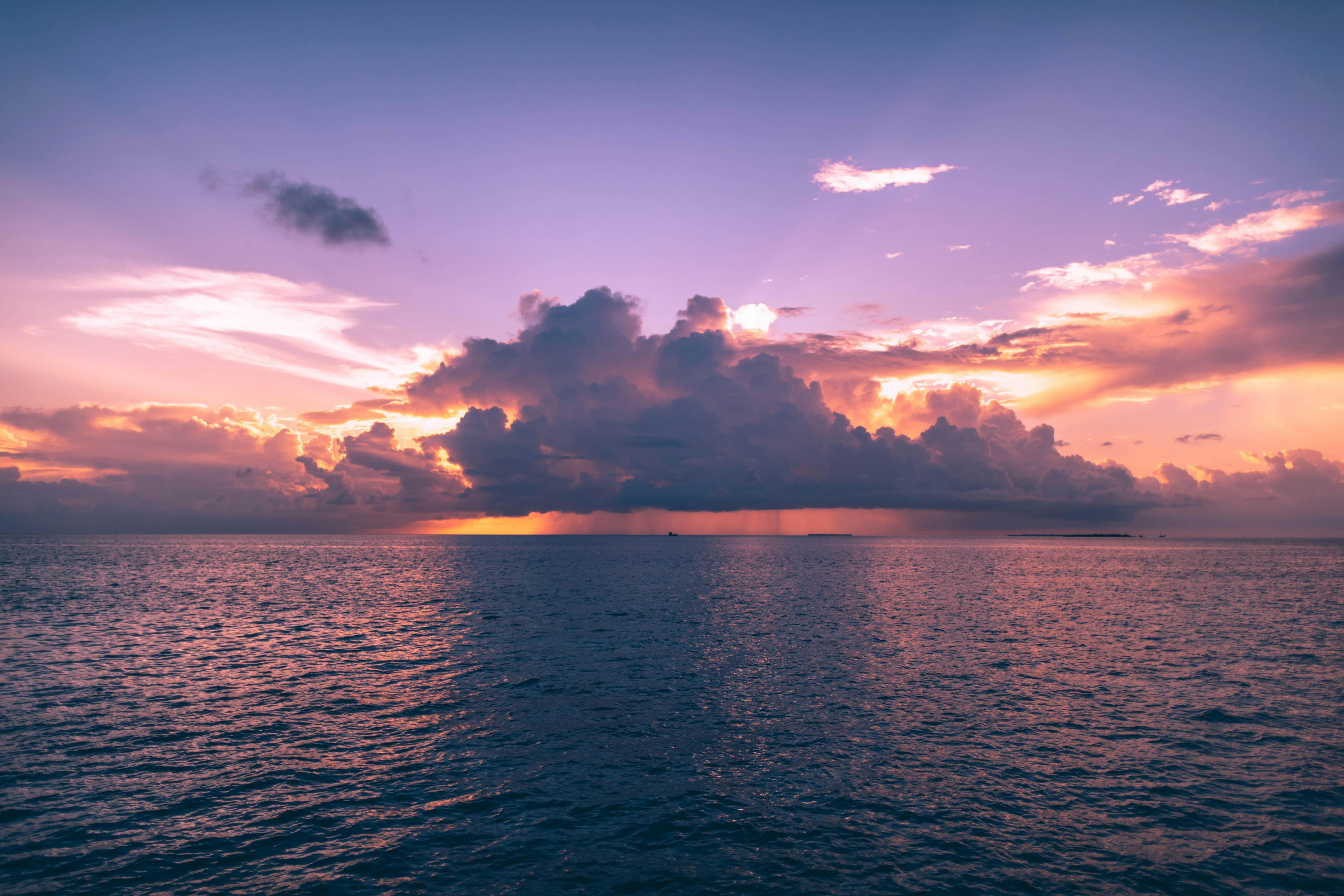 Open Ocean Sunset View
