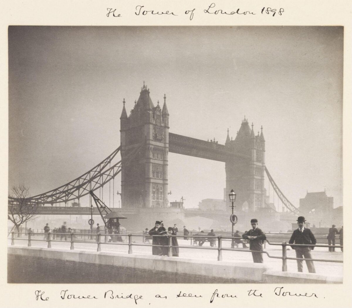 1898 View of London's Tower Bridge