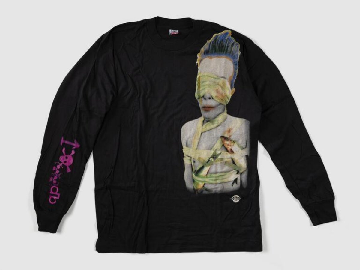 Black Graphic Print Long Sleeve T-shirt