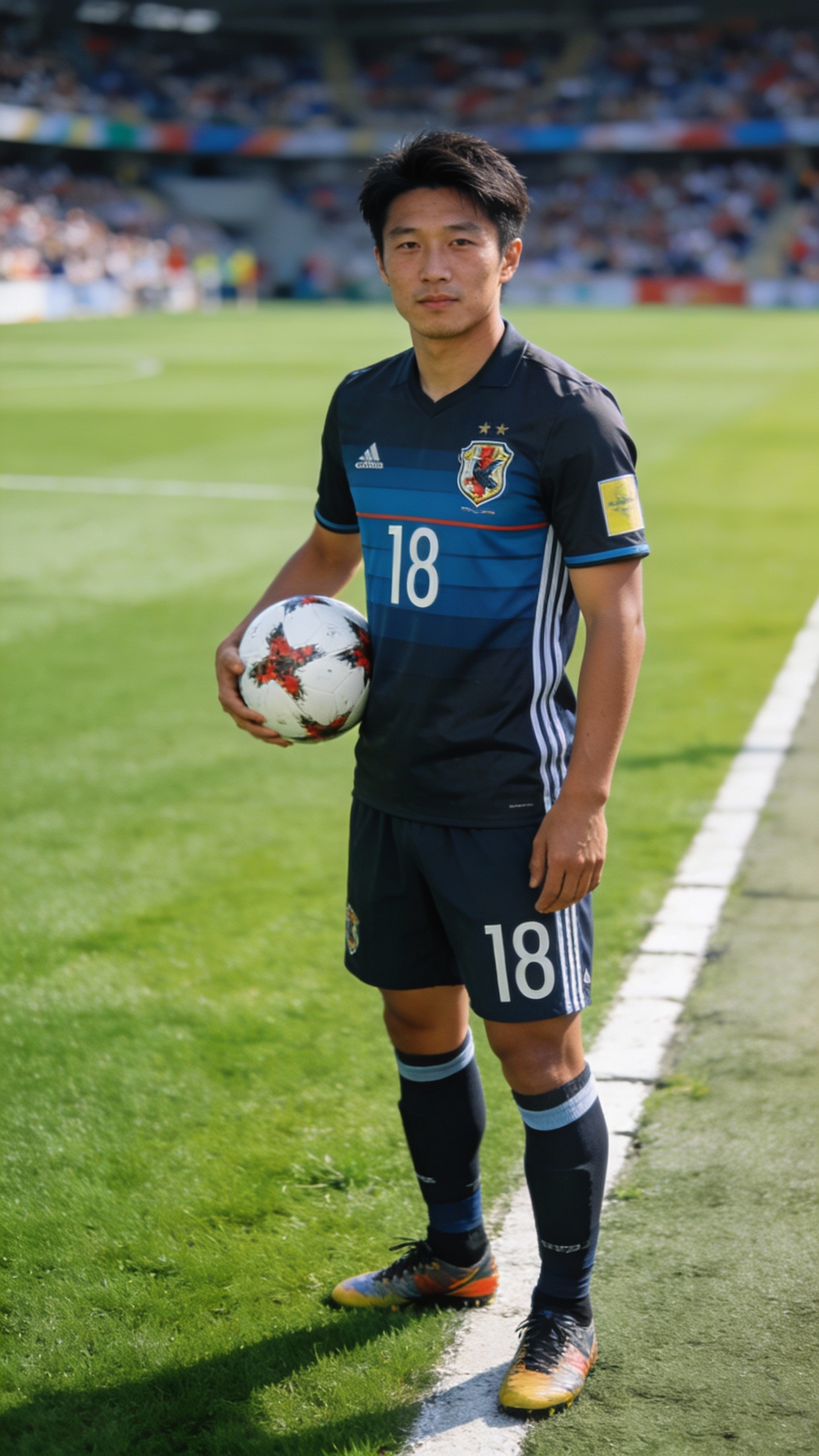 Japan National Team Football Player Number 18