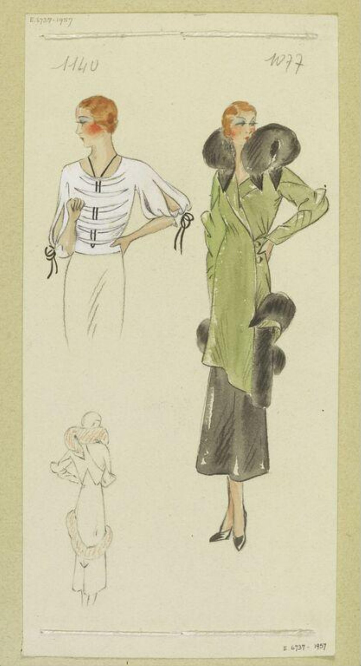 Vintage Fashion Design Sketches