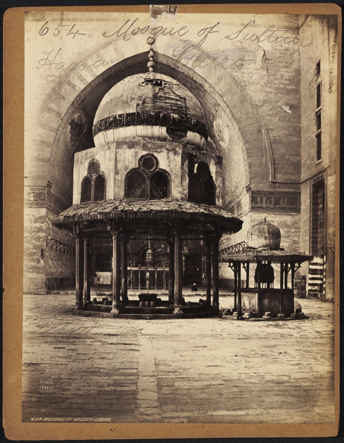 Vintage Photo of Sultan Hassan Mosque Cairo