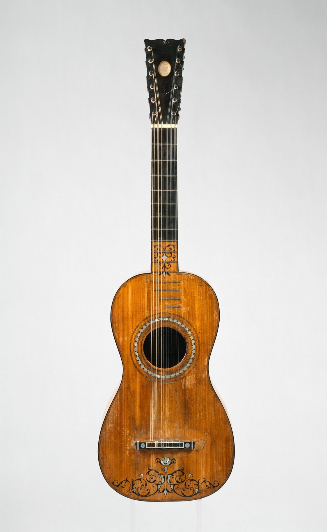 Antique Decorated Ten-String Guitar