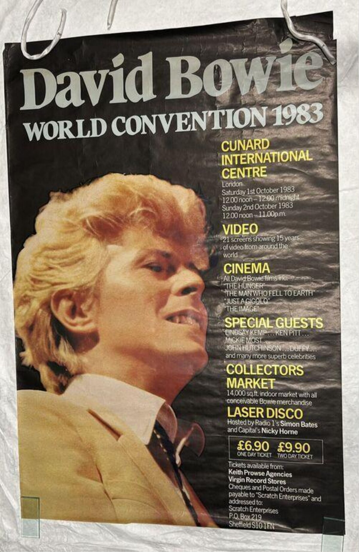 1983 David Bowie World Convention Poster