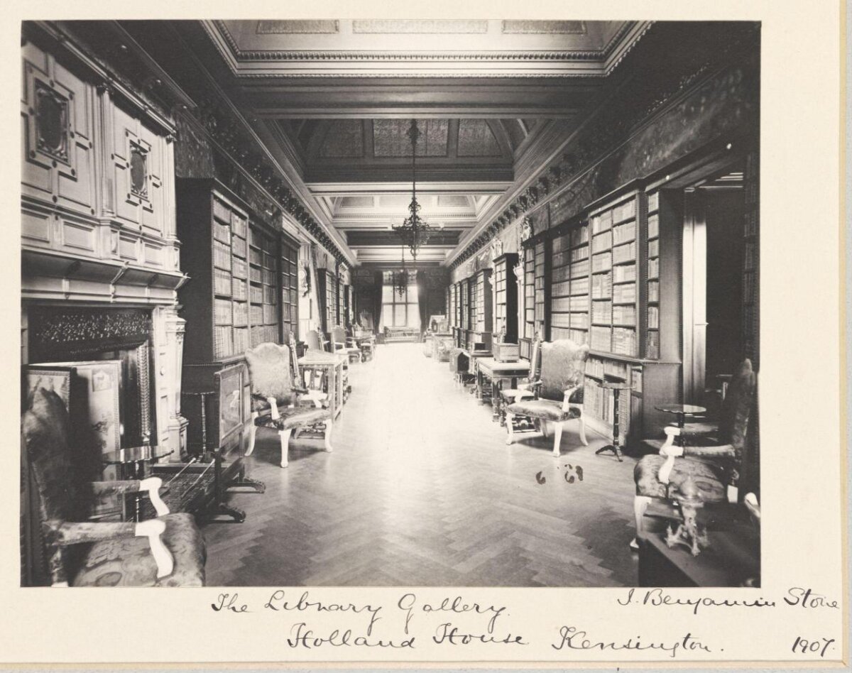 1907 Holland House Library Gallery