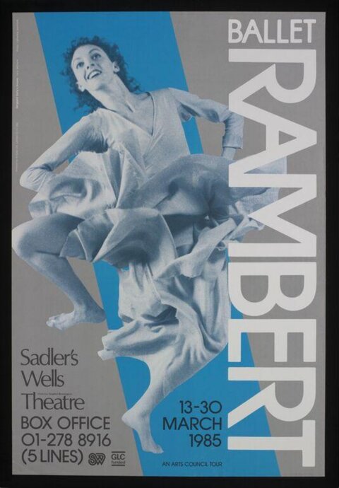 1985 Ballet Rambert Event Poster