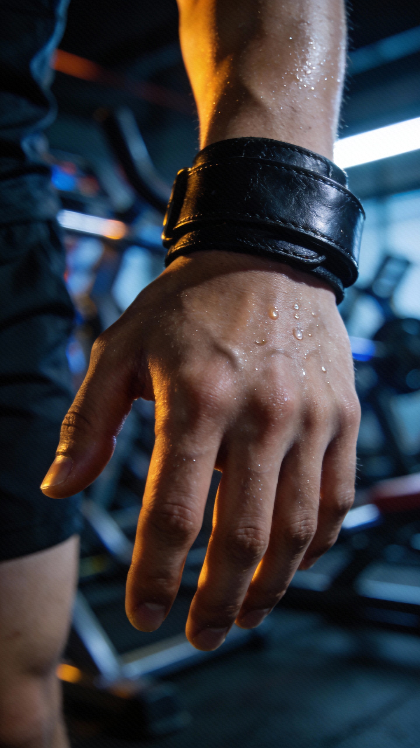 Sweaty Hand After Gym Workout